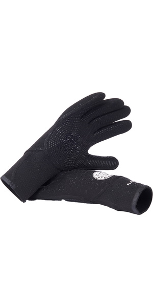 2026 Rip Curl Flashbomb 3/2mm 5 Finger Neoprene Gloves WGL1CF -Black